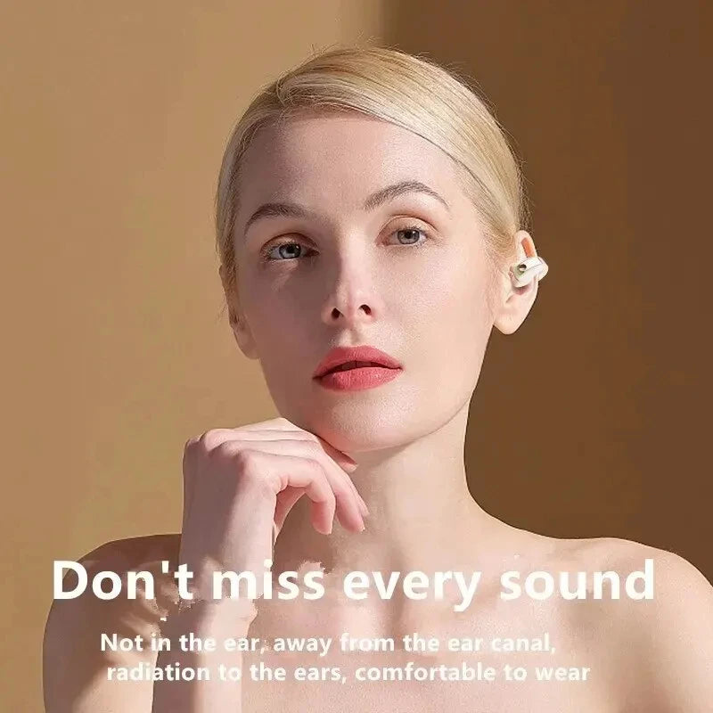 Bluetooth Earphone Clip On Monaural Inear Motion Stereo Bone Conduction Gd28 Business Wireless Earphone Mini Monaural Tws