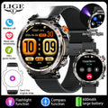 LIGE New Smart Watch Men UV Flashlight Compass 600mAh Large Battery Outdoor Waterproof Sport Watch Bluetooth Call Smartwatch Men