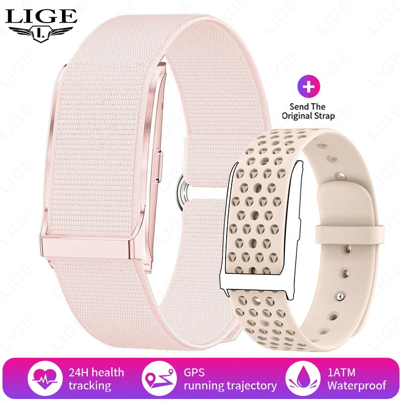 LIGE 2025 Smart Watch Men Women Heart Rate Blood Pressure Monitor Pedometer Waterproof Sports Bracelet Fitness Tracker Smartband