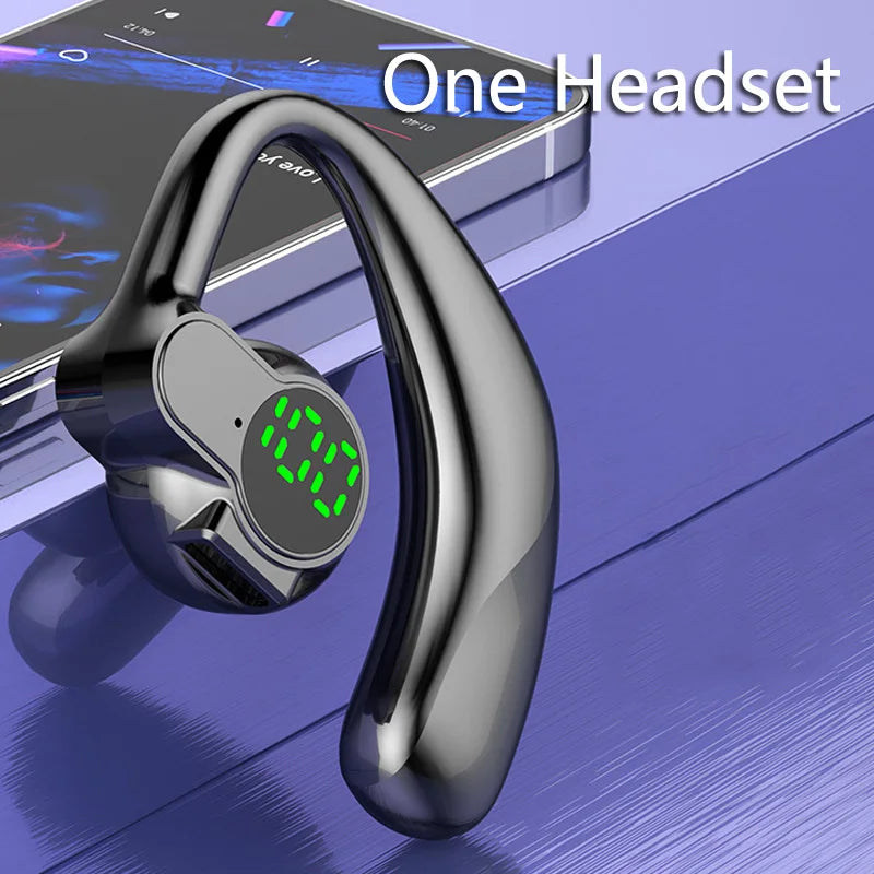 Wireless Bluetooth Headphones Full Open Headset Air Conduction Ear Hook Earphones Handsfree Noise Canceling Audifonos Sports