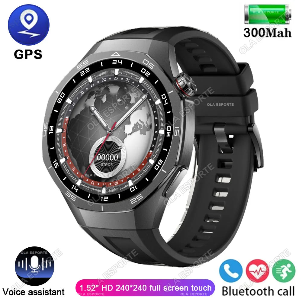 GT5 Pro Smart Watch GPS Sport Watch Men Women AMOLED Touch Screen Bluetooth Phone Calls Smartwatch Fitness Waterproof WristWatch