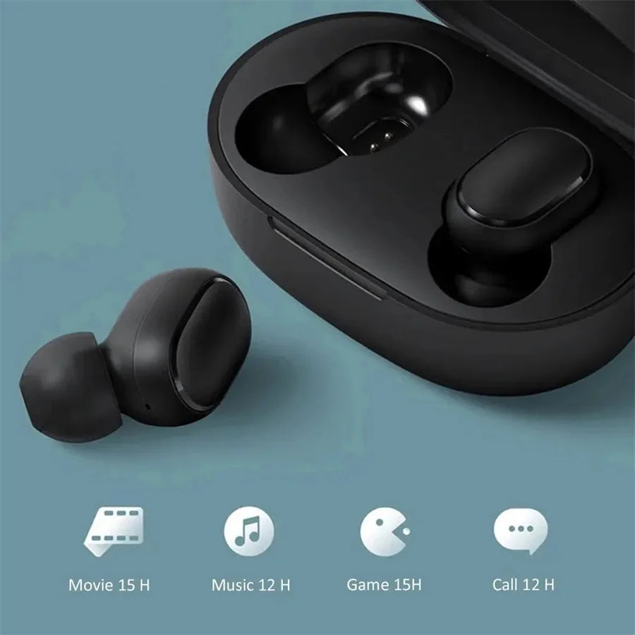 TWS A6S Headset Wireless Earphones Bluetooth Headphones Sport LED Display Touch Stereo Fone Bluetooth Earbuds for Xiaomi Huawei