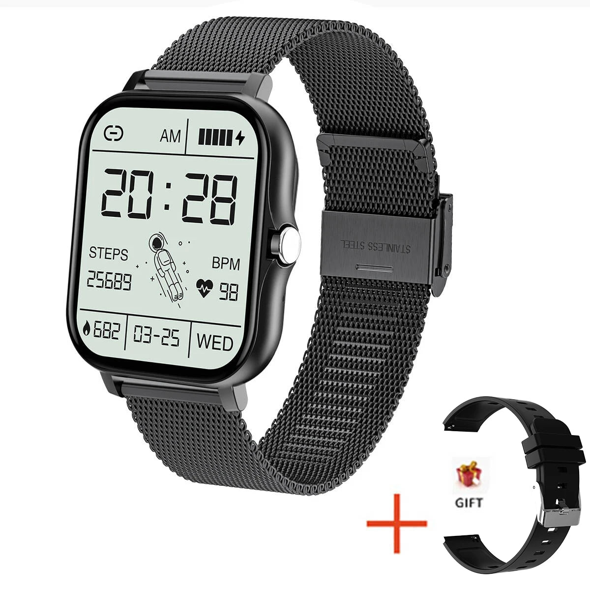 LIGE Full Touch Sport Smart Watch Men Women Heart Rate Fitness Tracker Bluetooth call Smartwatch wristwatch GTS 2 P8 plus watch