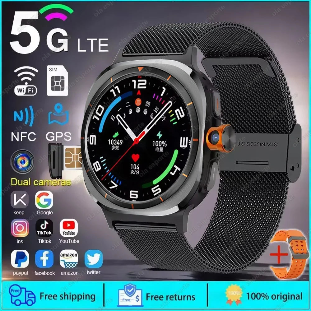 5G Smart Watch 1:1 Women Men 32GB Memory NFC Bluetooth Call IP68 Waterproof Outdoor GPS Sport Watch Upgraded Compass smartwatch