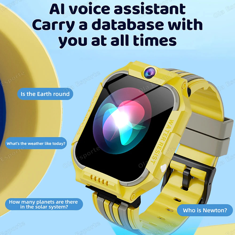 5G Children's Smartwatch Compass GPS Positioning Tracker HD Camera Video Call Multi-function Kids' Phone Watch Boys Girls Gifts