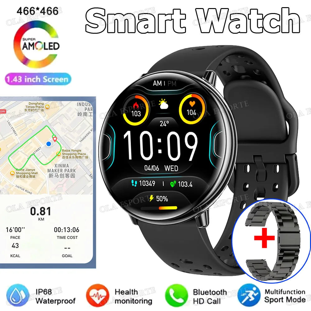 For Amazfit Active 2 GPS Smart Watch Men Women Ai GPT Amoled Waterproof Sport  SmartWatch Compass NFC BT Call Watches for