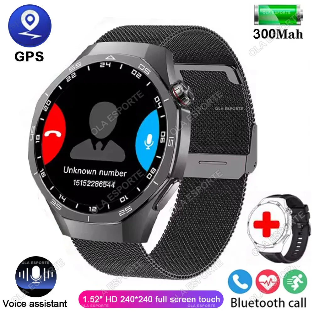 GT5 Pro Smart Watch GPS Sport Watch Men Women AMOLED Touch Screen Bluetooth Phone Calls Smartwatch Fitness Waterproof WristWatch