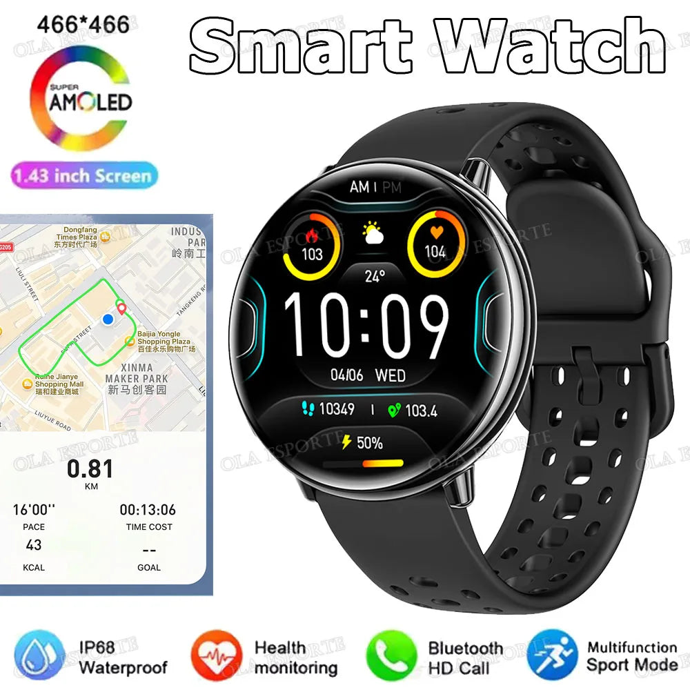 For Amazfit Active 2 GPS Smart Watch Men Women Ai GPT Amoled Waterproof Sport  SmartWatch Compass NFC BT Call Watches for