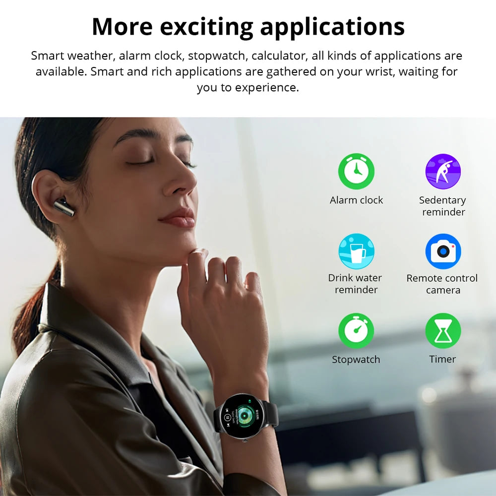 COLMI V89 Women's Smartwatch 1.43” AMOLED Display Bluetooth Phone Calls Health Tracker Waterproof Bluetooth Smart Watch