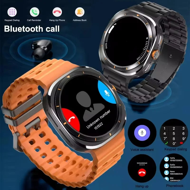 LAXASFIT Smart Watch Man 1.52-inch Touchscreen Bluetooth Calling Heart Rate Monitor Sports Fitness Tracking Woman Smartwatch