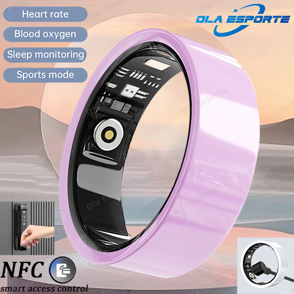 2025 New NFC Smart Ring Photo Control Health Monitior Smartring Men Women Bluetooth Call Rings Heart Rate Waterproof 5ATM Gift