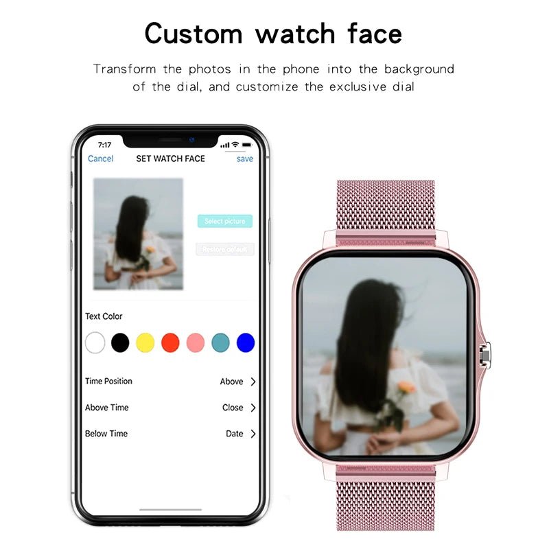 LIGE Full Touch Sport Smart Watch Men Women Heart Rate Fitness Tracker Bluetooth call Smartwatch wristwatch GTS 2 P8 plus watch