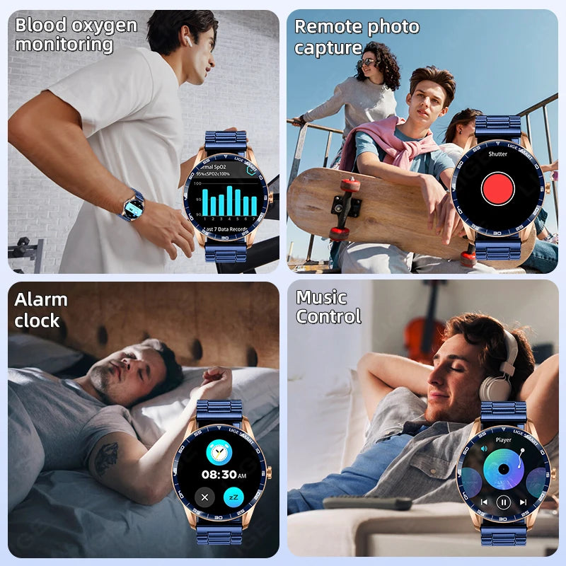 LIGE New 1.38" HD Smart Watch Men Bluetooth Call Men Women Watches Health Monitoring Sports Pedometer IP68 Waterproof Smartwatch