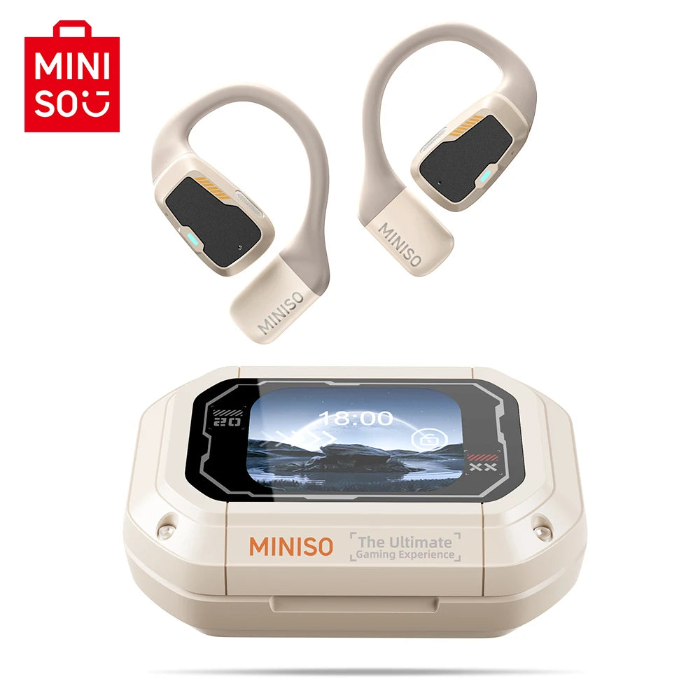 MINISO M98 True Wireless Open Ear Earbuds Bluetooth 5.4ears,13mm Dynamic Driver OWS ears heads Gaming Headset Super Long Endur
