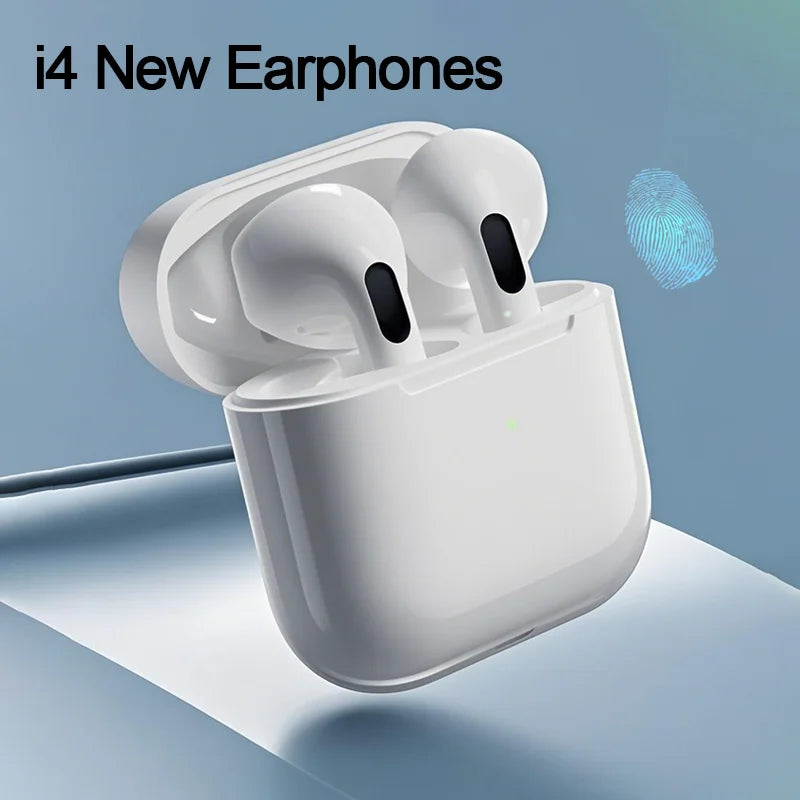 # i4 Wireless Bluetooth Earphone HiFi Stereo Headset Mic Noise Reduction Sports Earbuds For Xiaomi Lenovo iPhone Samsung Huawei