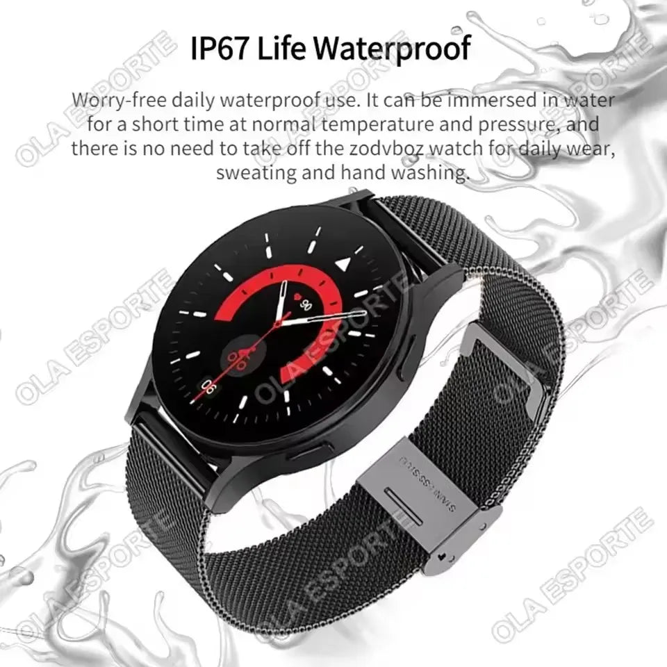 Men Women Smart Watch AMOLED Screen Bluetooth Call 100+ Sports Modes Fitness Clock Heart Rate Monitoring Ai Voice Smartwatch New
