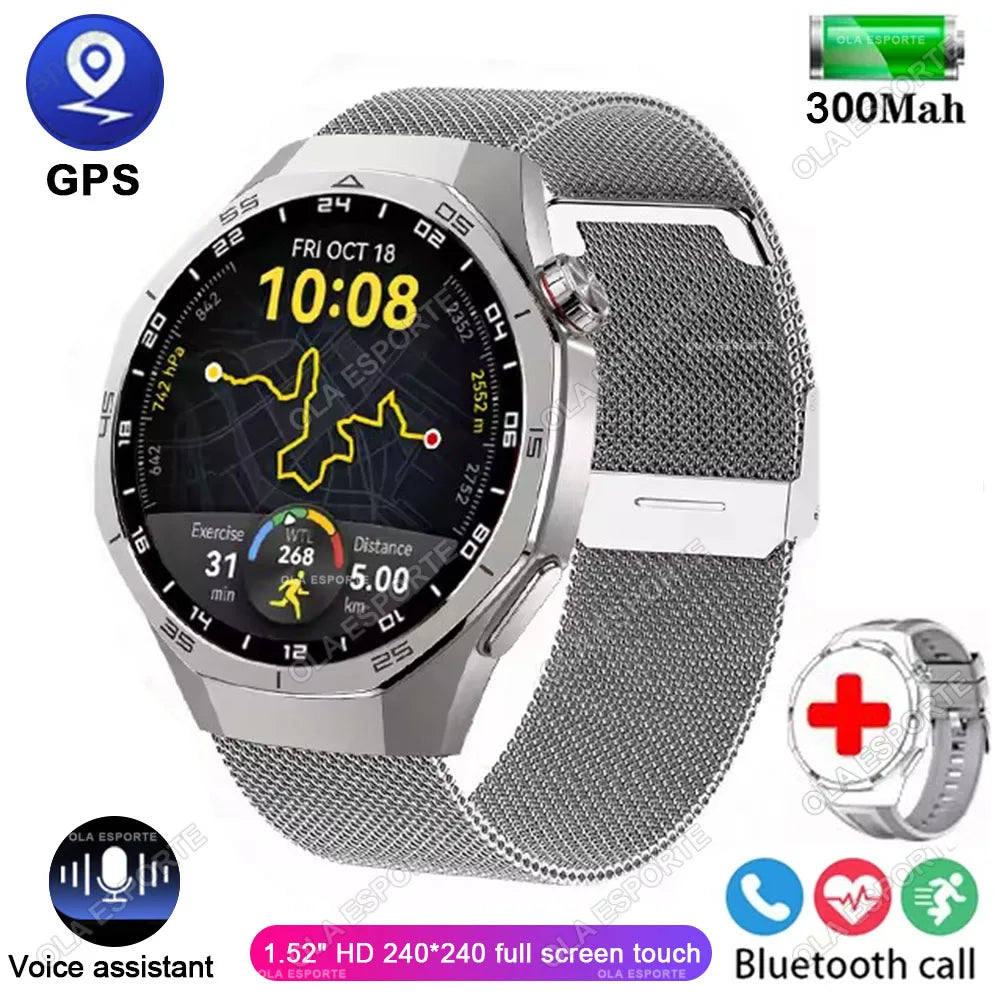 GT5 Pro Smart Watch GPS Sport Watch Men Women AMOLED Touch Screen Bluetooth Phone Calls Smartwatch Fitness Waterproof WristWatch